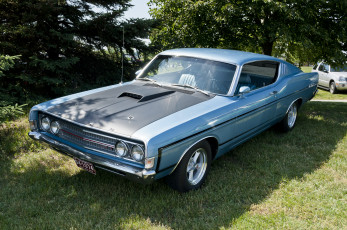 Картинка автомобили выставки уличные фото 1969 ford torino gt