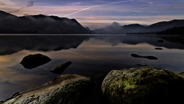 Картинка ullswater england природа реки озера озеро алсуотер камни горы