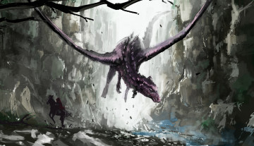 Картинка фэнтези драконы крылья