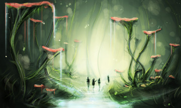 Картинка фэнтези иные миры времена стебли