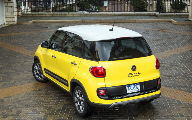 Обои картинки фото автомобили, fiat, 500l, car