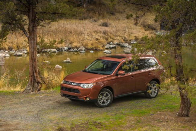 Обои картинки фото 2014, mitsubishi, outlander, gt, автомобили
