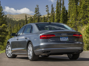 Картинка автомобили audi a8 l 4-0t quattro us-spec d4 2014г серый