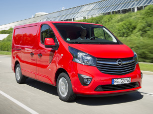 Картинка автомобили opel biturbo красный van vivaro 2014г