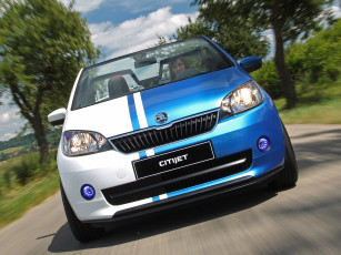Картинка автомобили skoda citijet 2014г синий