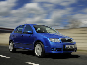 Картинка автомобили skoda синий 6y rs fabia