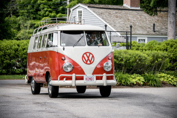 Картинка vw+bus автомобили volkswagen автопробег выставка автошоу