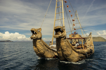 Картинка корабли катамараны+и+тримараны тростниковая лодка