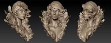 Картинка 3д+графика _science+fiction лицо