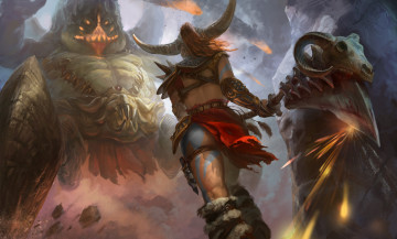 Картинка diablo+iii +reaper+of+souls фэнтези красавицы+и+чудовища фан-арт