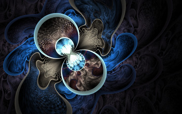 Картинка 3д+графика фракталы+ fractal цвета фон узор