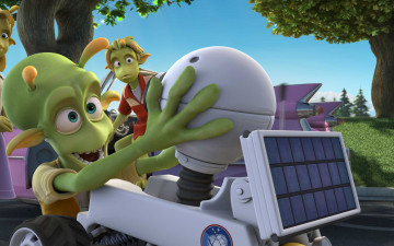 обоя мультфильмы, planet 51, персонажи