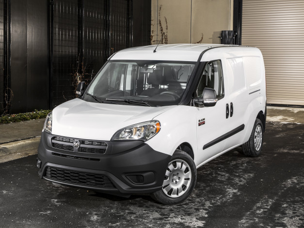 Обои картинки фото автомобили, dodge, светлый, cargo, tradesman, city, ram, promaster, 2015г