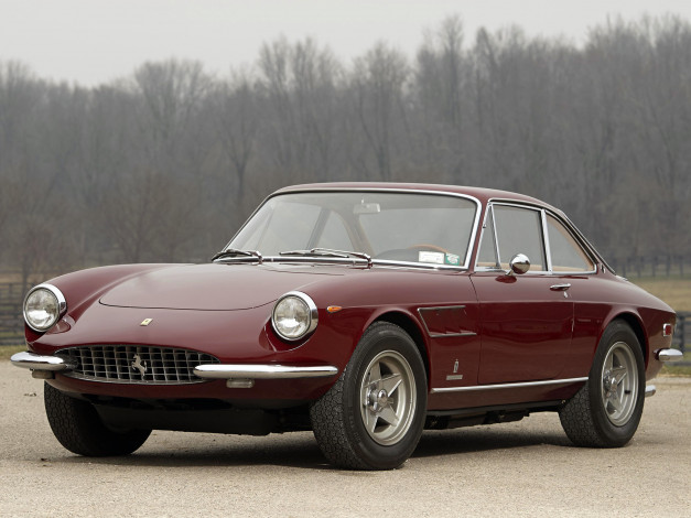 Обои картинки фото автомобили, ferrari, вышневый, 10581, speciale, 365, gtc