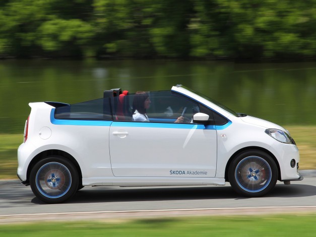 Обои картинки фото автомобили, skoda, citijet, 2014г, синий