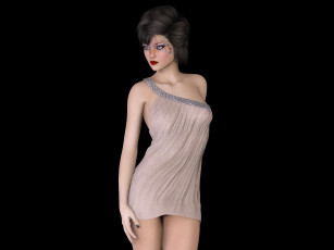 Картинка 3д+графика люди+ people девушка взгляд фон