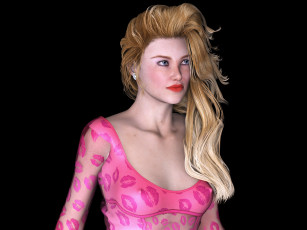 Картинка 3д+графика люди+ people фон взгляд девушка