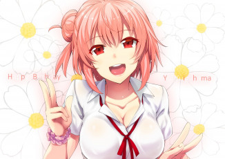 Картинка аниме oreimo цветы akino sora девушка арт yuigahama