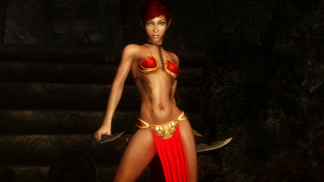 Обои картинки фото 3д графика, эльфы , elves, фон, взгляд, эльфийка, оружие