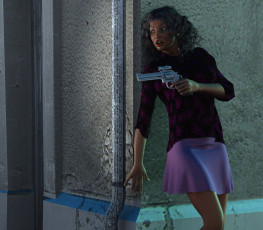 Картинка 3д+графика фантазия+ fantasy оружие девушка фон взгляд