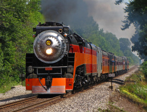 Картинка техника паровозы рельсы паровоз