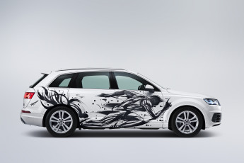 обоя автомобили, audi, 2016г, 4m, hidekichi, dynamic, edition, q7