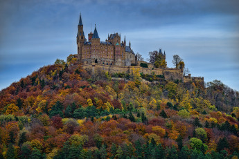 Картинка hohenzollern+castle города замки+германии замок холм
