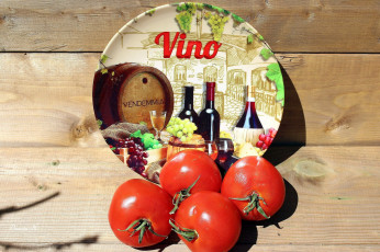 Картинка еда помидоры томаты декоративная тарелка