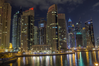 Картинка города -+огни+ночного+города огни небоскребы ночь