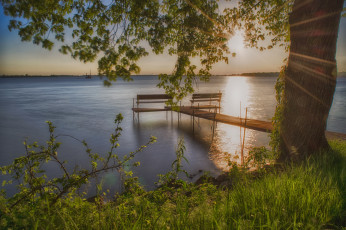 Картинка природа реки озера рассвет