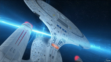 Картинка космос арт космический корабль полет вселенная