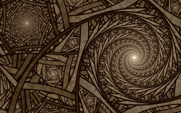 Картинка 3д+графика фракталы+ fractal цвета узор фон