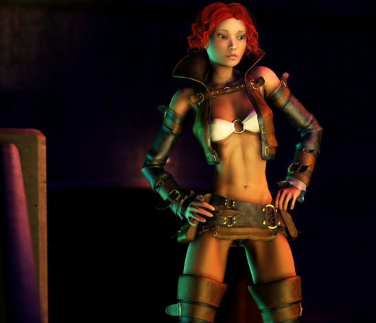 Обои картинки фото 3д графика, люди , people, фон, девушка, взгляд