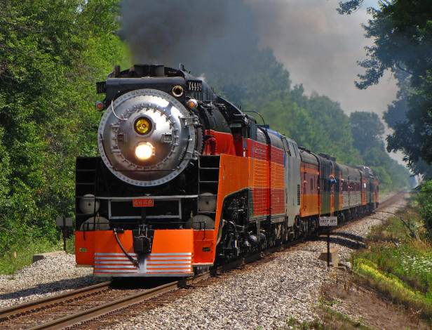 Обои картинки фото техника, паровозы, рельсы, паровоз