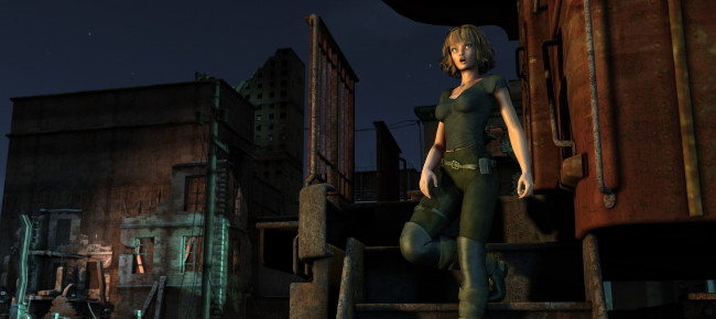 Обои картинки фото 3д графика, люди , people, взгляд, девушка, фон