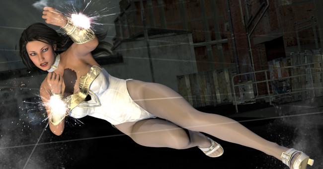 Обои картинки фото 3д графика, фантазия , fantasy, фон, девушка, взгляд