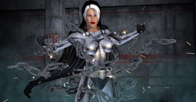 Обои картинки фото 3д графика, фантазия , fantasy, фон, взгляд, девушка