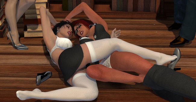 Обои картинки фото librarian at risk, 3д графика, фантазия , fantasy, фон, девушки, взгляд