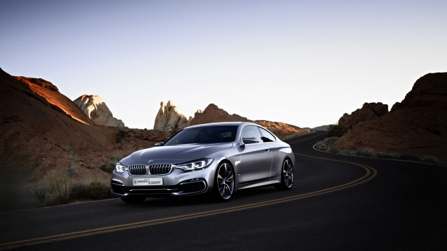 Обои картинки фото bmw 4 series coupe concept 2013, автомобили, bmw, 2013, concept, coupe, series, 4