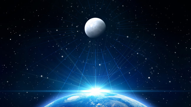 Обои картинки фото космос, арт, планеты, вселенная, галактика, звезды