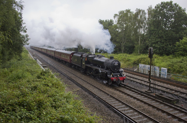 Обои картинки фото техника, паровозы, рельсы, паровоз