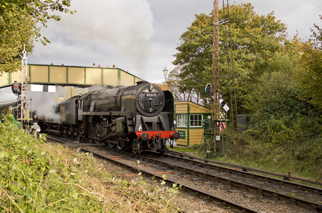 Обои картинки фото техника, паровозы, рельсы, паровоз