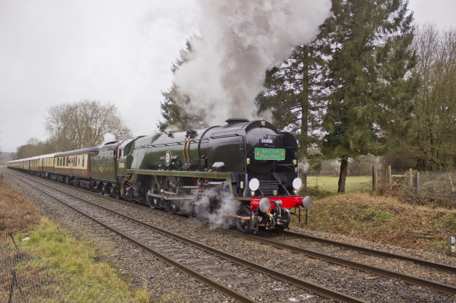 Обои картинки фото техника, паровозы, рельсы, паровоз