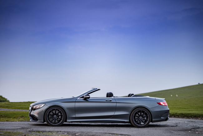 Обои картинки фото автомобили, mercedes-benz, mercedes-amg, 2015г, a217, uk-spec, cabriolet, s, 63