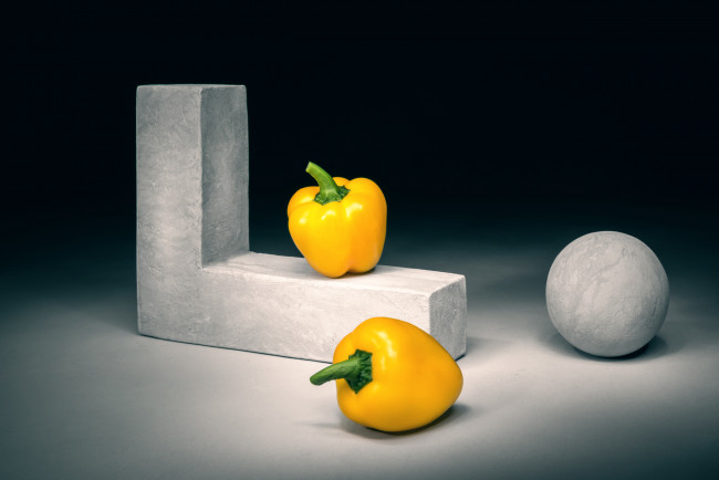 Обои картинки фото еда, перец, фигуры