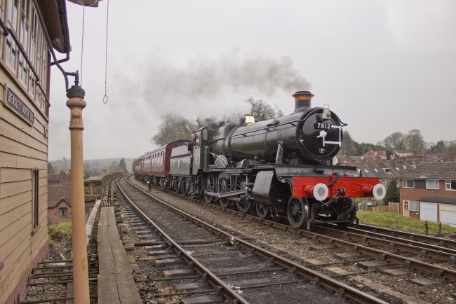 Обои картинки фото техника, паровозы, рельсы, паровоз