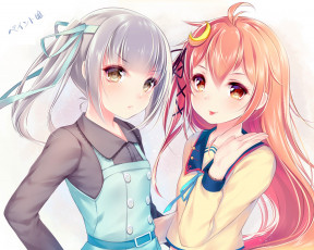 Картинка аниме kantai+collection взгляд девушки фон