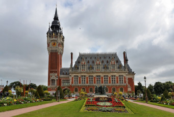 Картинка города -+дворцы +замки +крепости цветы парк часы