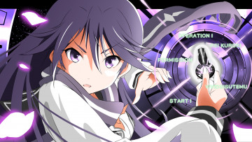 обоя аниме, yumekui merry, фон, взгляд, девушки