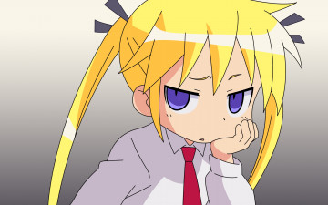 Картинка аниме lucky+star фон взгляд девушка